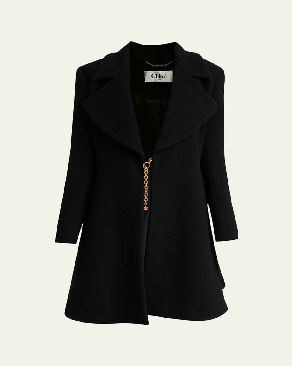 Boucle Wool-Blend Coat